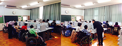特別支援学校での授業協力