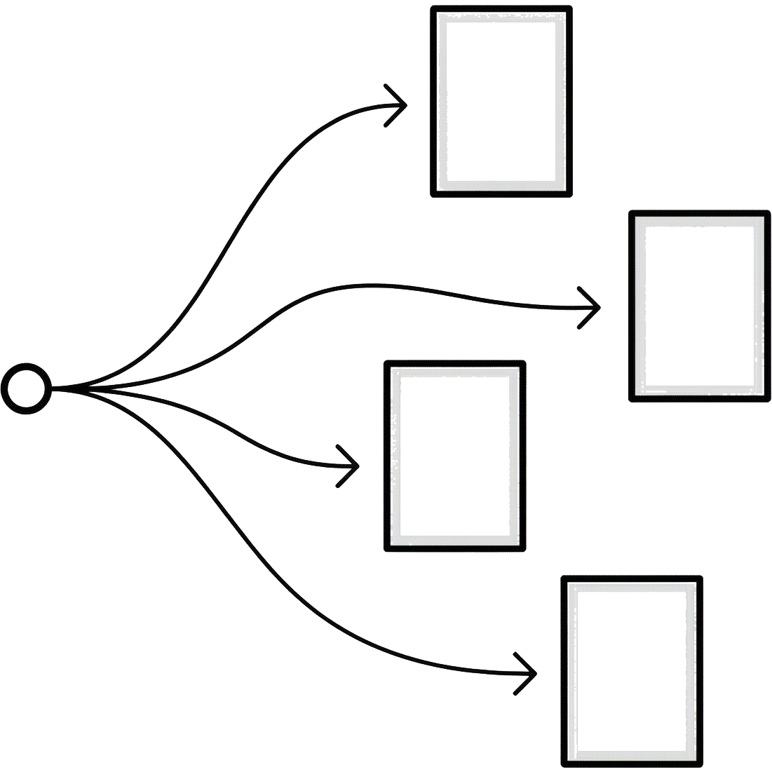 導線が分散している